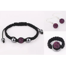 Anillos / pulseras / pendientes púrpuras de Shamballa La joyería de Shamballa fijó JW21